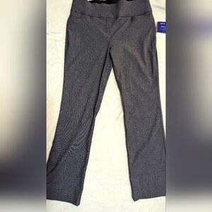 Apt. 9 Brynn Pull On Pants Women's Black Stretch Fabric Bootcut Mid Rise NWT